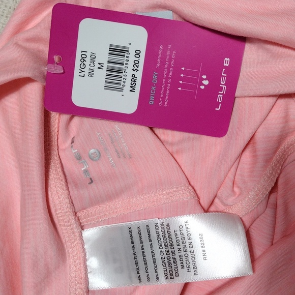 NWT Layer 8 Big Girls Pink Candy Flare Leggings Size Medium - Picture 9 of 10